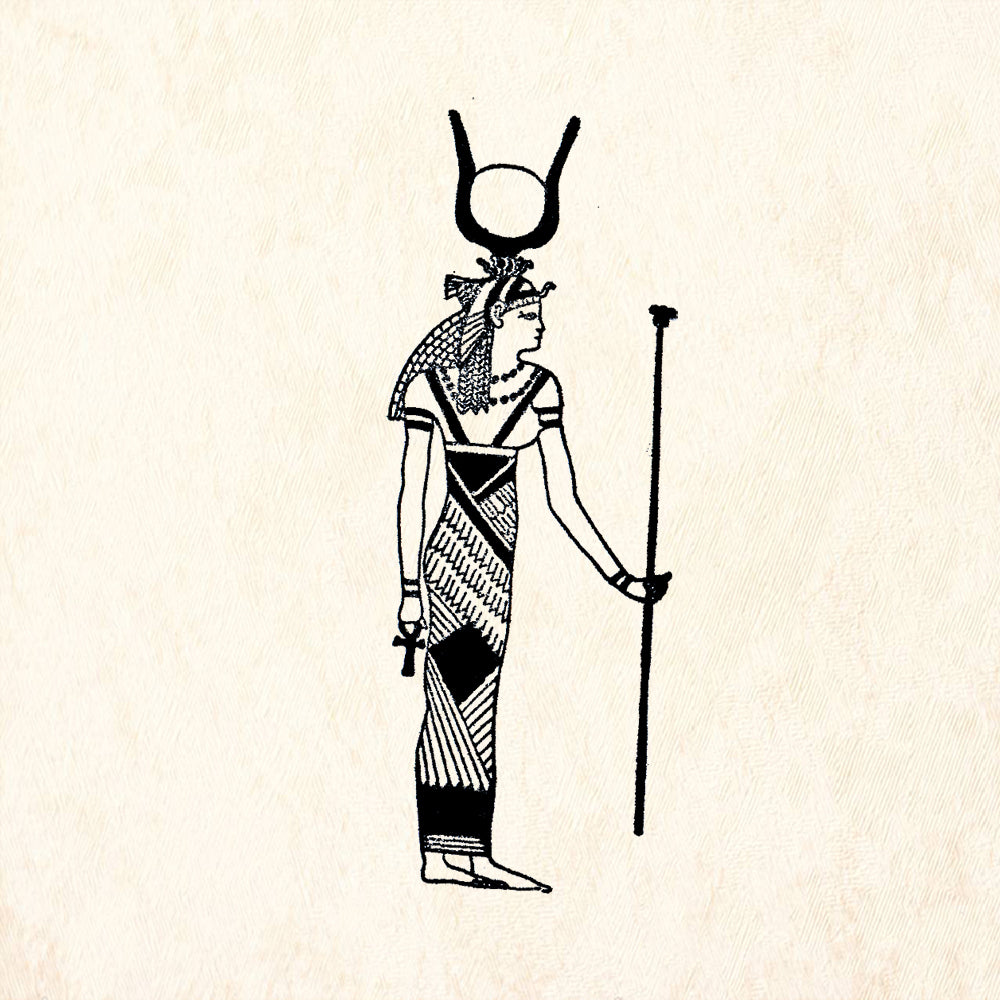 StampaFe Isis standing Goddess Rubber Art Stamp