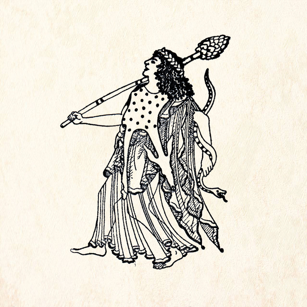 StampaFe Maenad Mythology Rubber Art Stamp