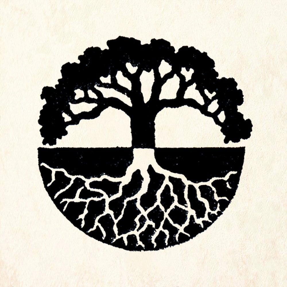 StampaFe Oak Tree Mandala Botanical Rubber Art Stamp