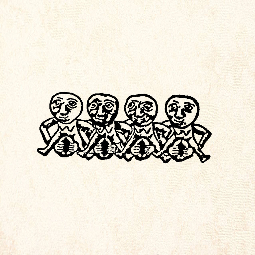 StampaFe Sheela Na Gig Border Rubber Art Stamp