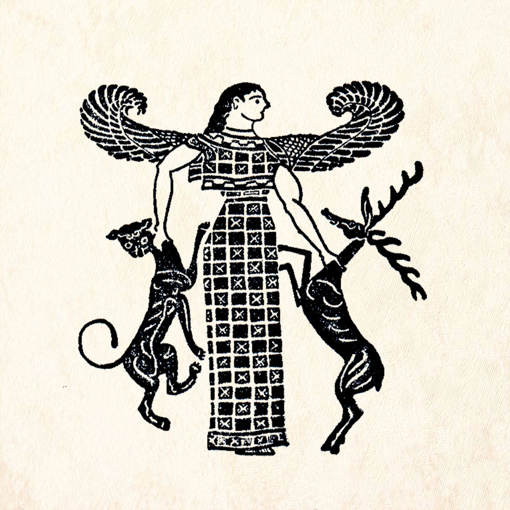 StampaFe Artemis with Wings Goddess Rubber Stamp