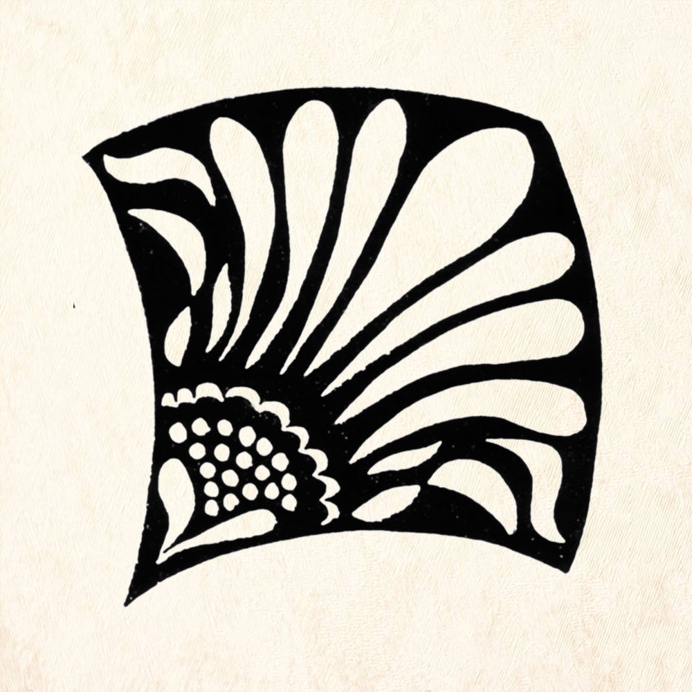 StampaFe Wild Aster Large Botanical Rubber Art Stamp