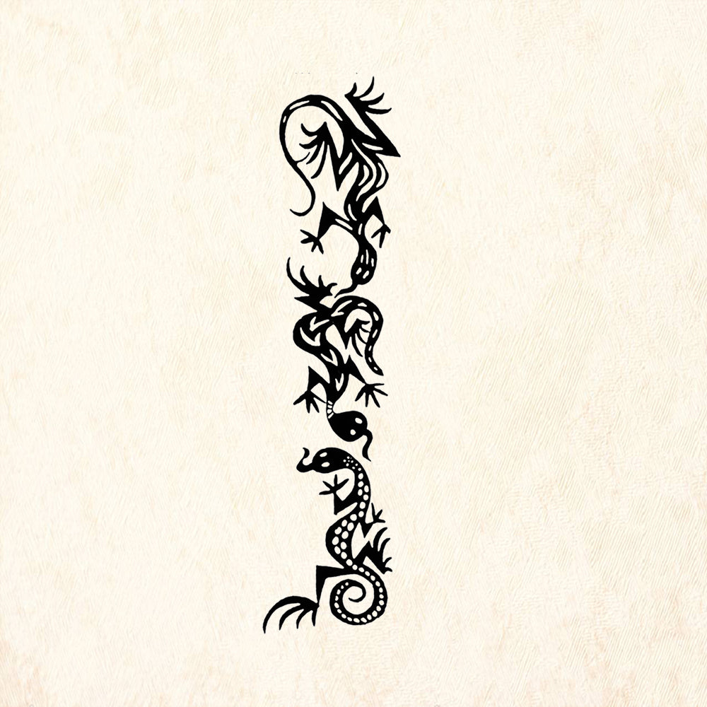 StampaFe Three Lizard Border Southwestern Rubber Art Stamp
