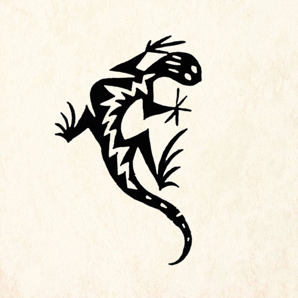 StampaFe Lightning Gecko Southwestern Rubber Art Stamp