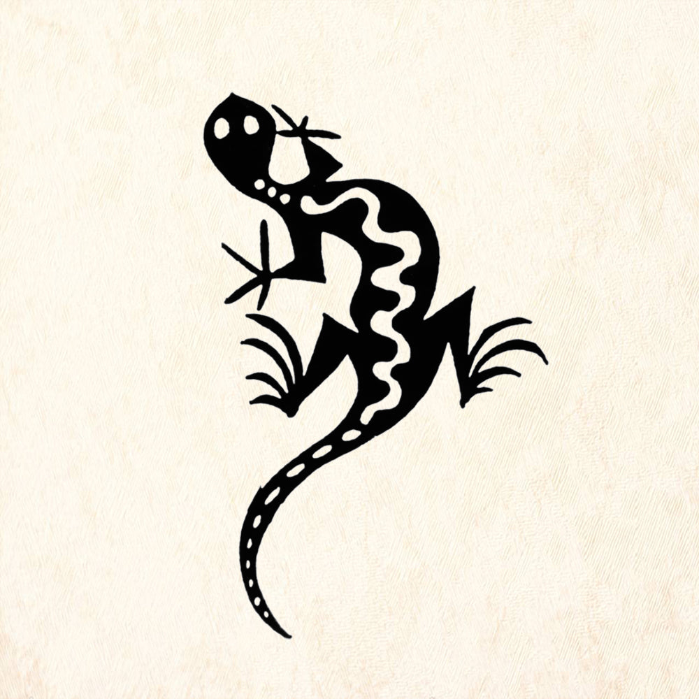 StampaFe Serpent Lizard Southwestern Rubber Art Stamp