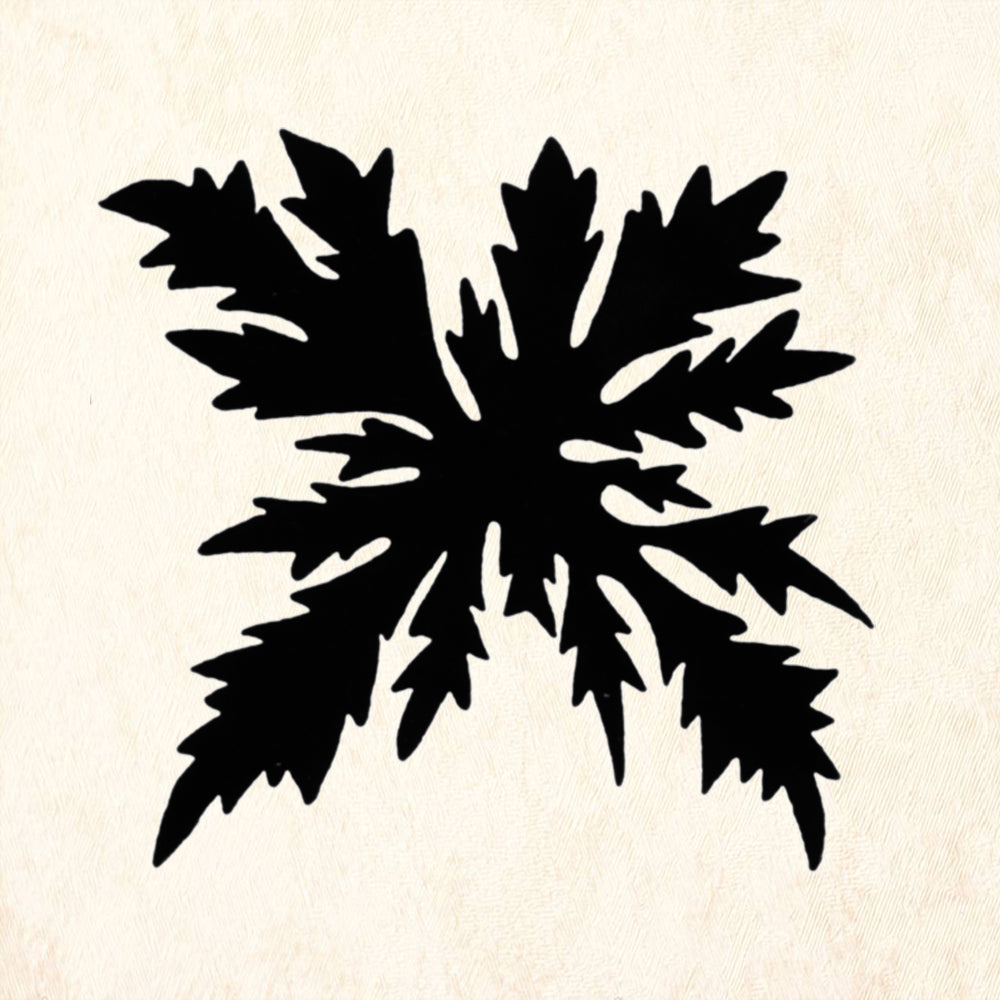 StampaFe Maple Leaf Large Botanical Rubber Art Stamp