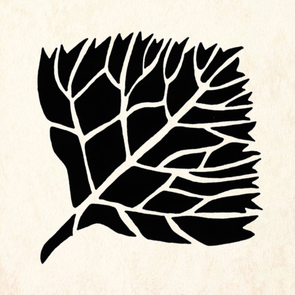 StampaFe Sunflower Leaf Large Botanical Rubber Art Stamp