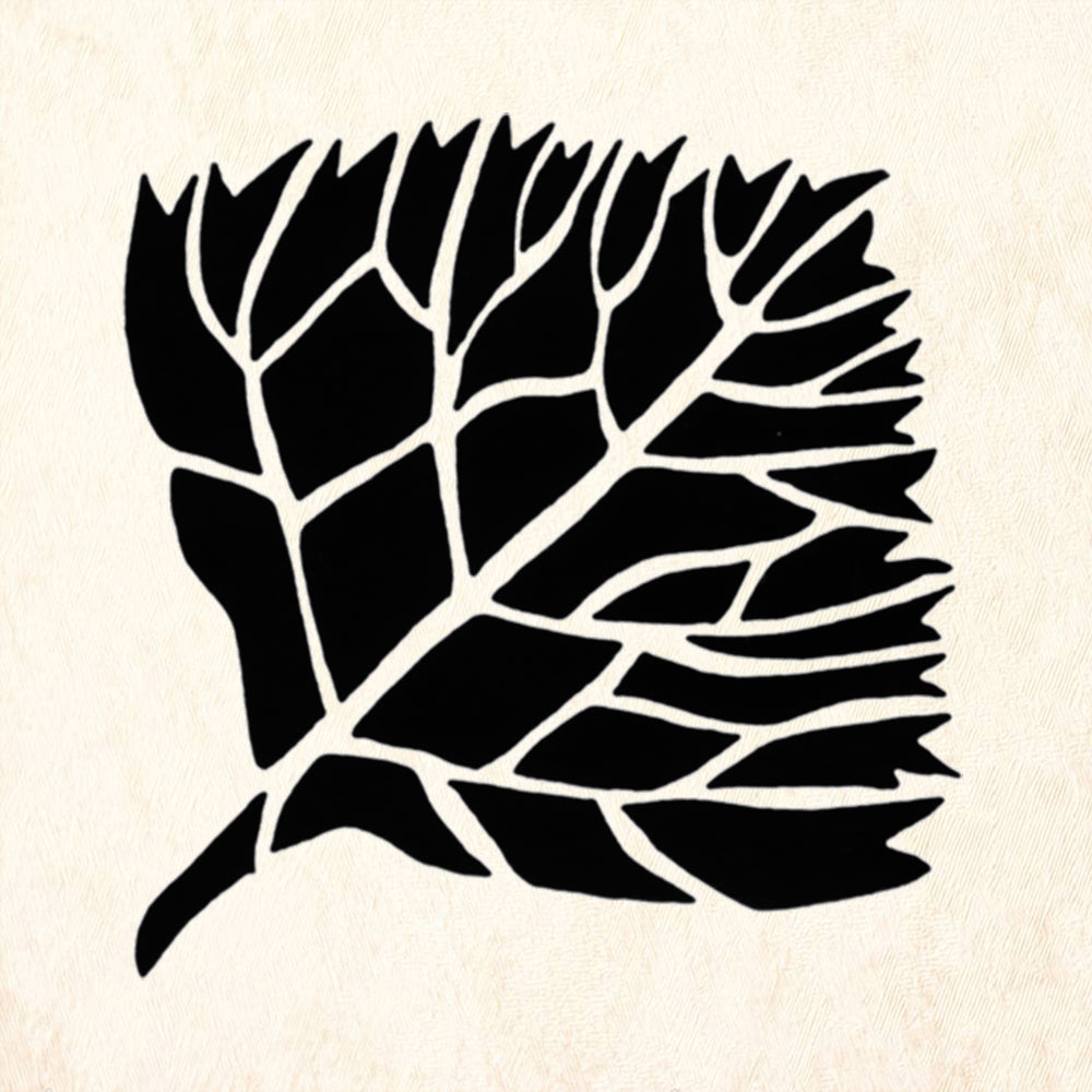 StampaFe Sunflower Leaf Small Botanical Rubber Art Stamp