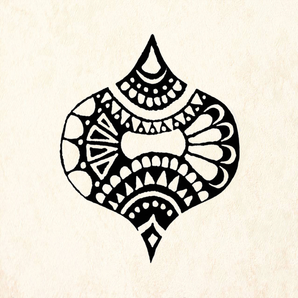 StampaFe Crystal Ogee Large Southwestern Rubber Art Stamp