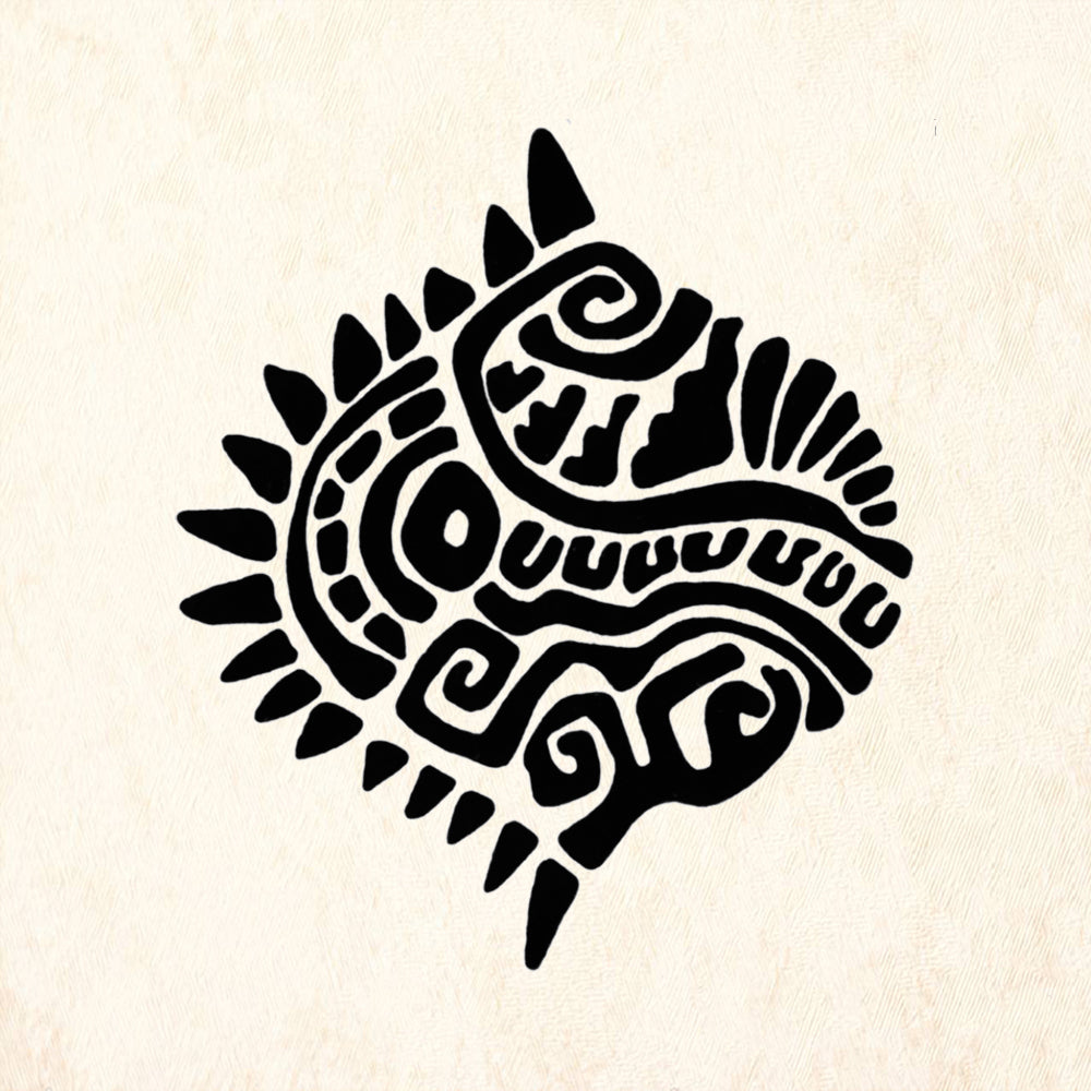 StampaFe Earth Ogee Large Southwestern Rubber Art Stamp
