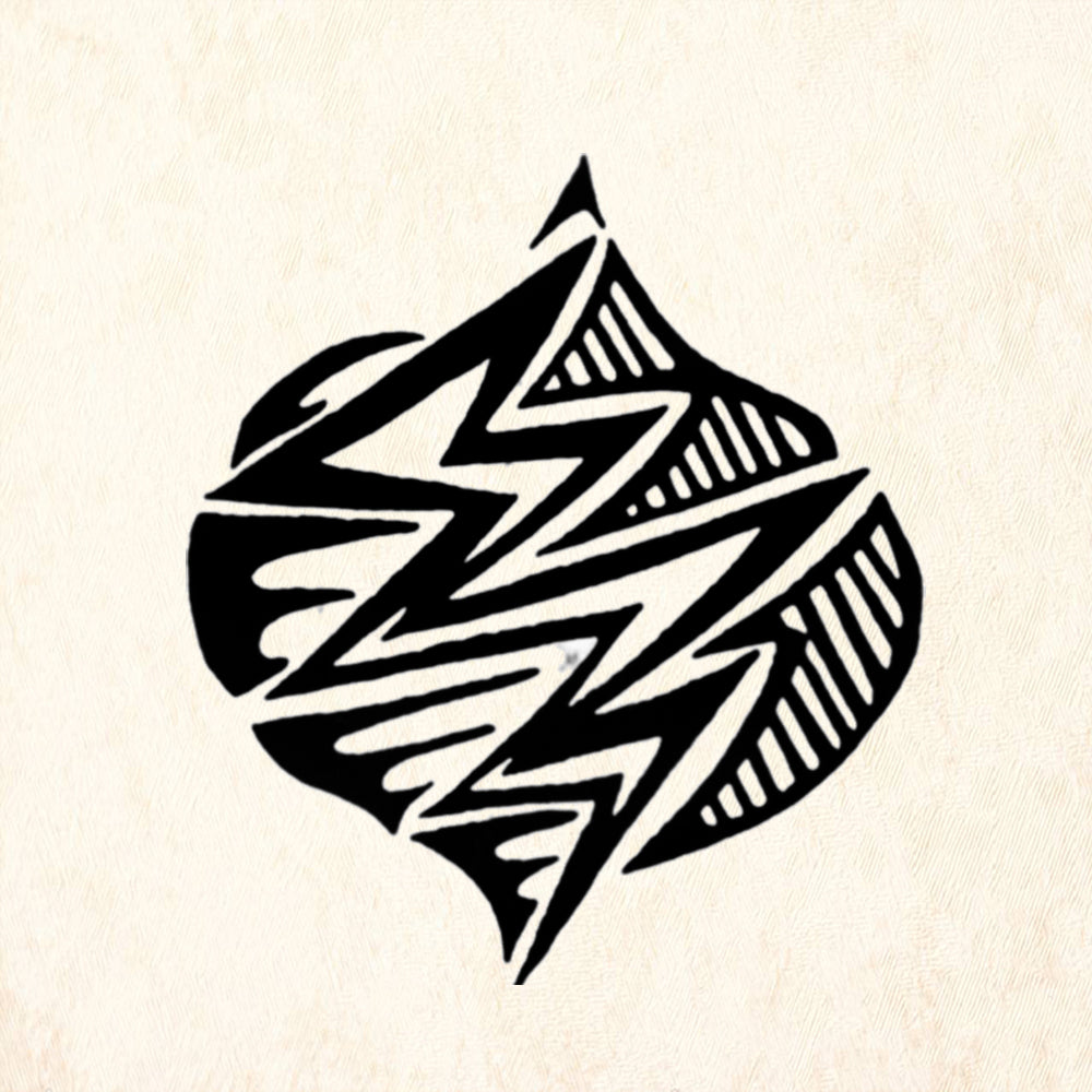 StampaFe Rain Ogee Small Rubber Art Stamp