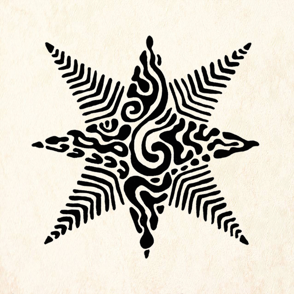 StampaFe Regeneration Star Large Rubber Art Stamp