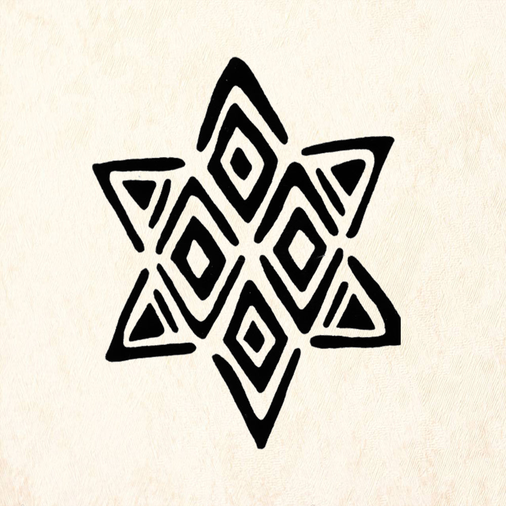 StampaFe Star of David Small Rubber Art Stamp