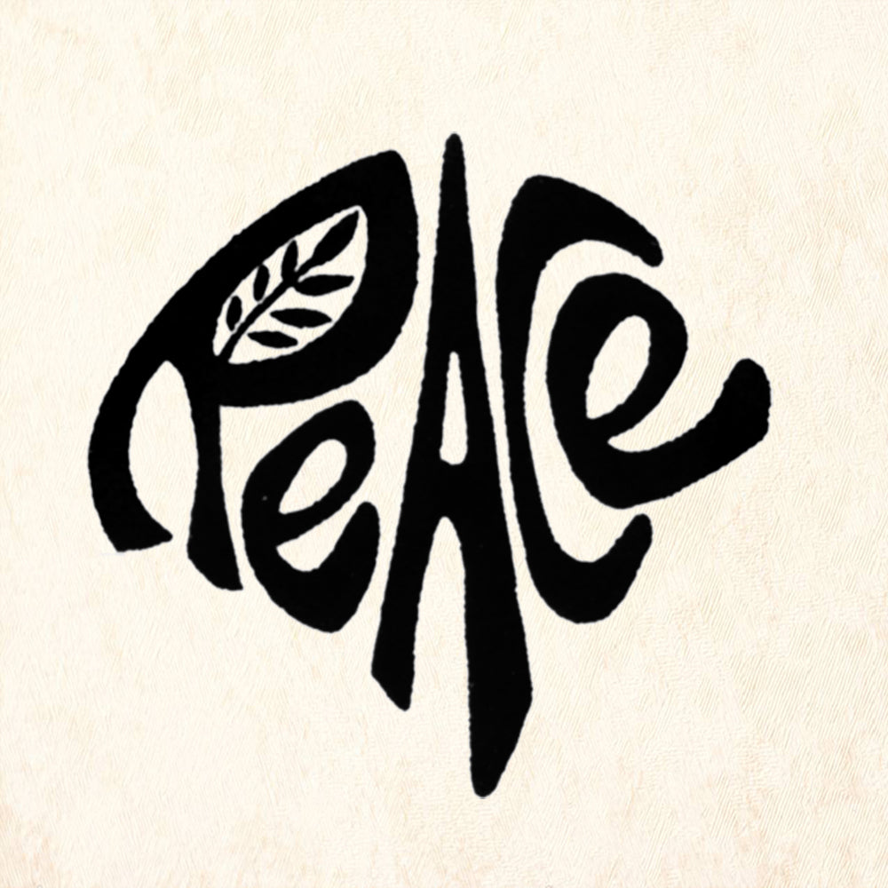 StampaFe Peace Card Making Rubber Art Stamp