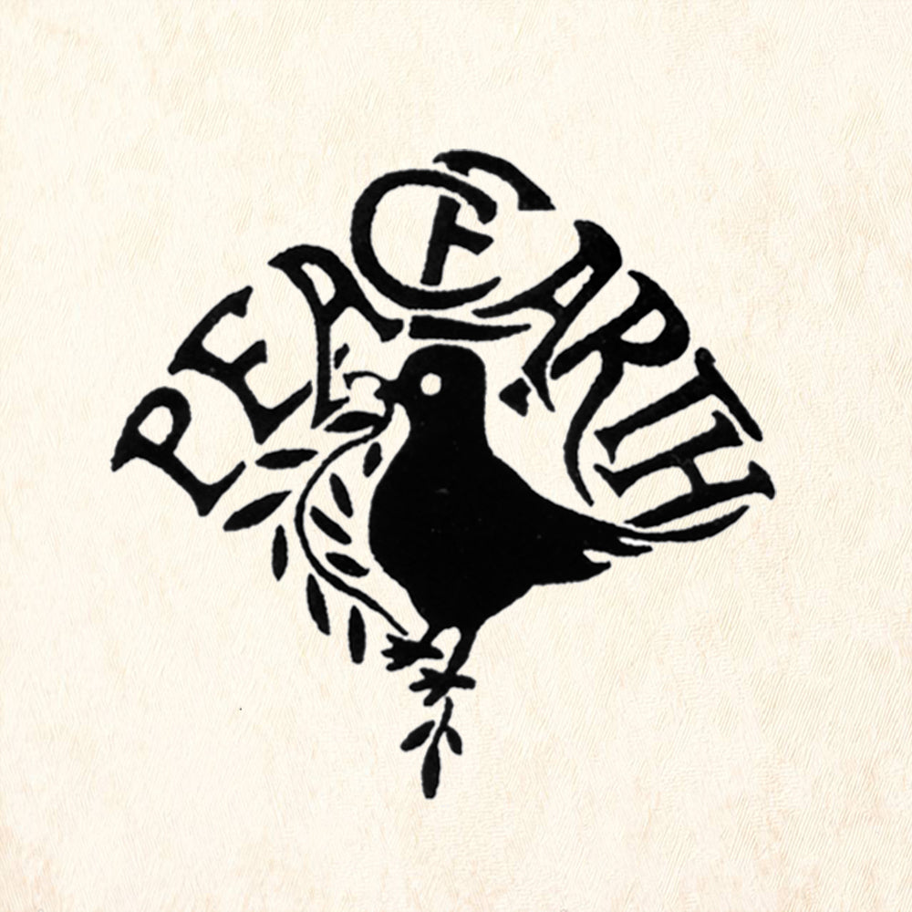 StampaFe Peace on Earth w Bird Card Making Rubber Art Stamp