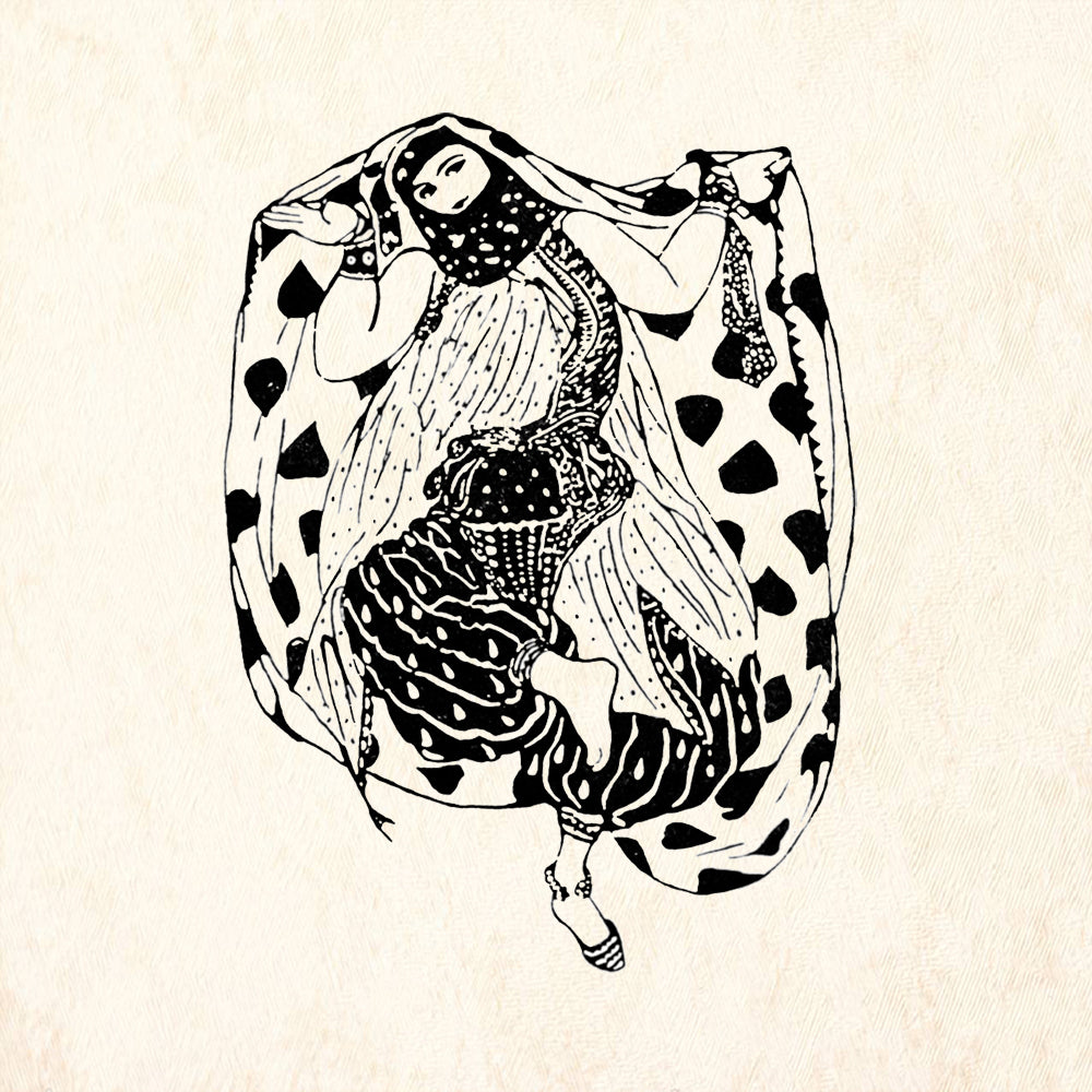 StampaFe Sheherezade Vintage Rubber Art Stamp