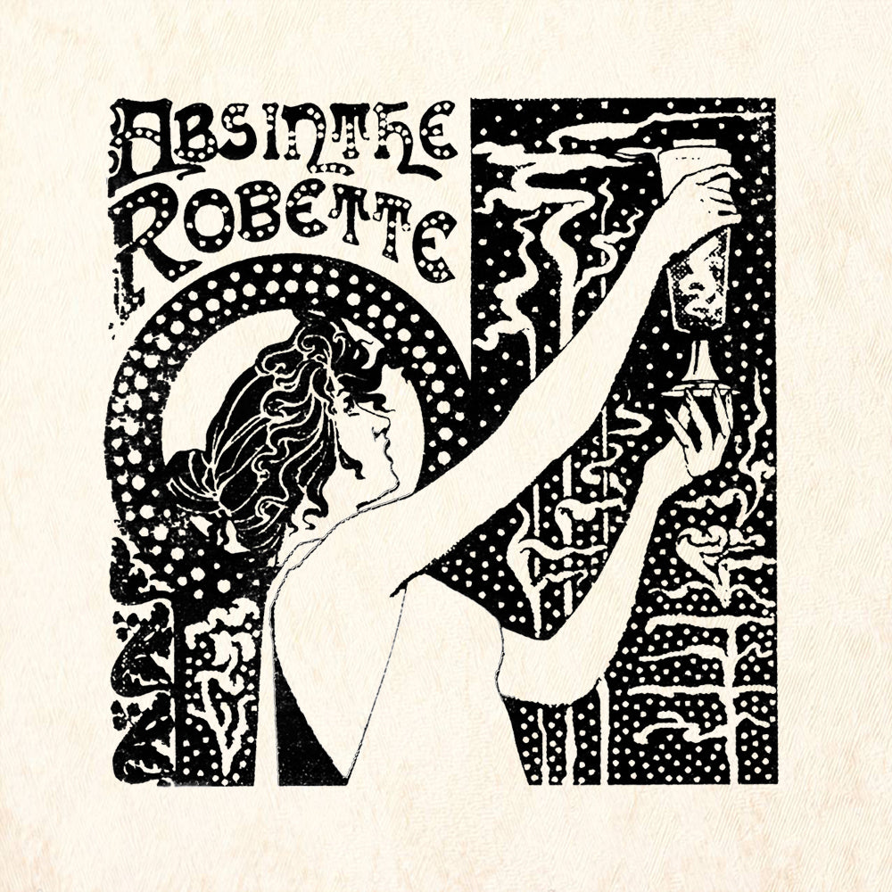 StampaFe Absinthe Makes the Head Wander Vintage Rubber Art Stamp