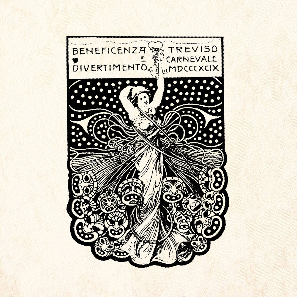 StampaFe Celebratory Vintage Rubber Art Stamp