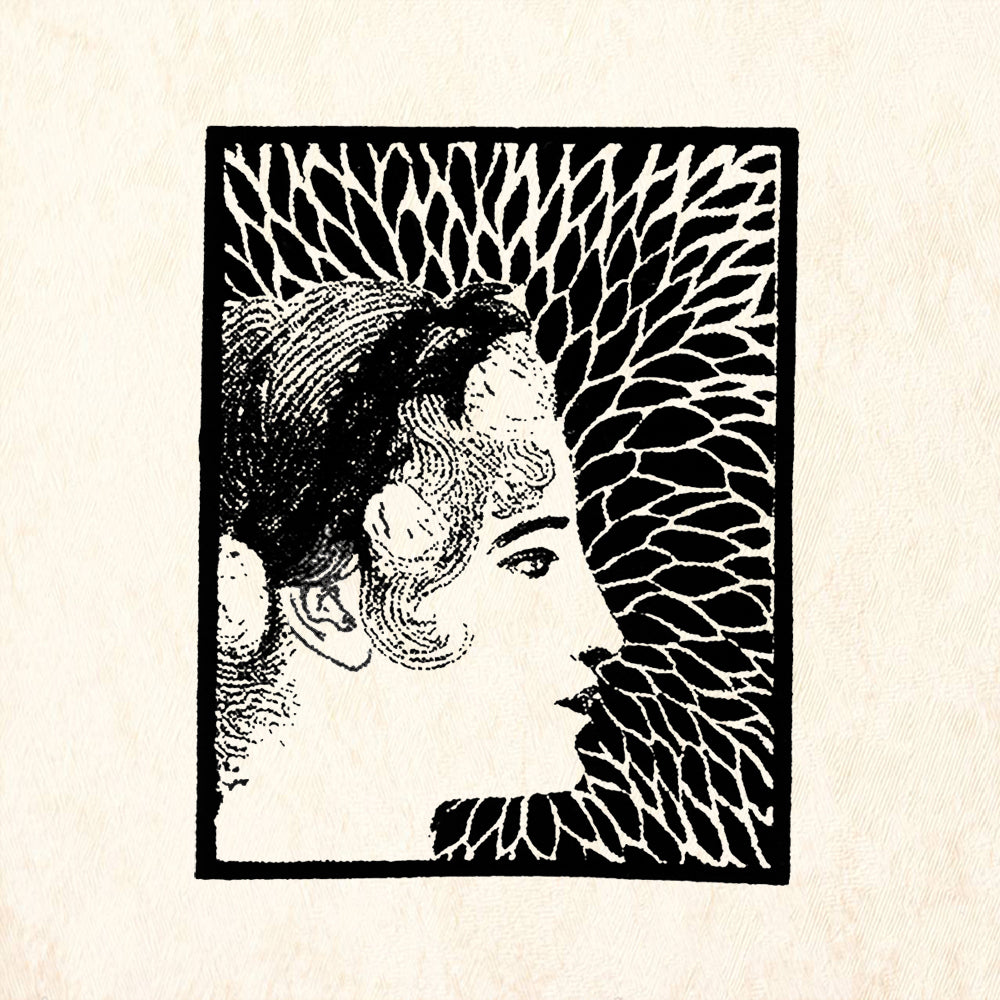 StampaFe Anastasia Art Nouveau Rubber Art Stamp