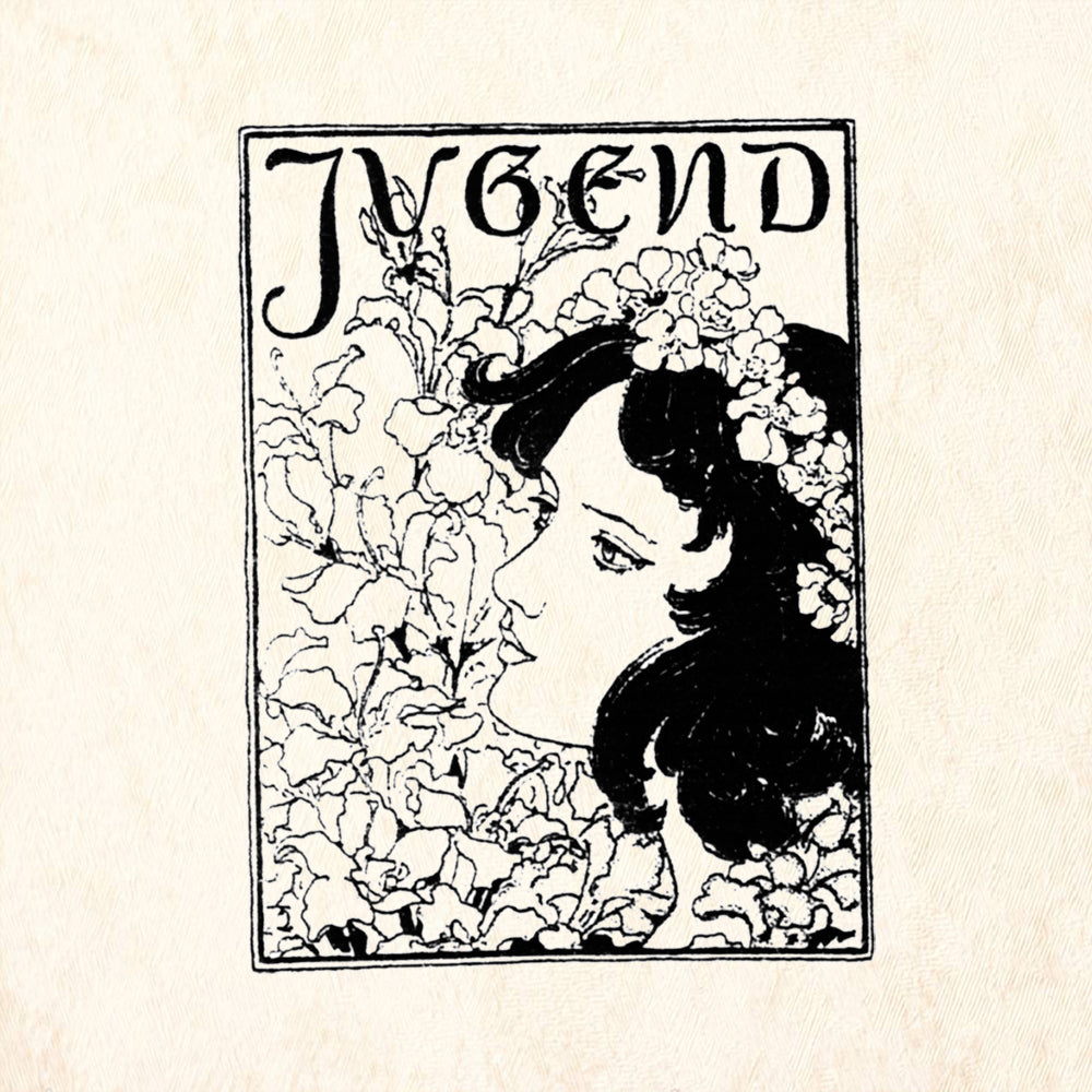 StampaFe Jugend Art Nouveau Rubber Art Stamp