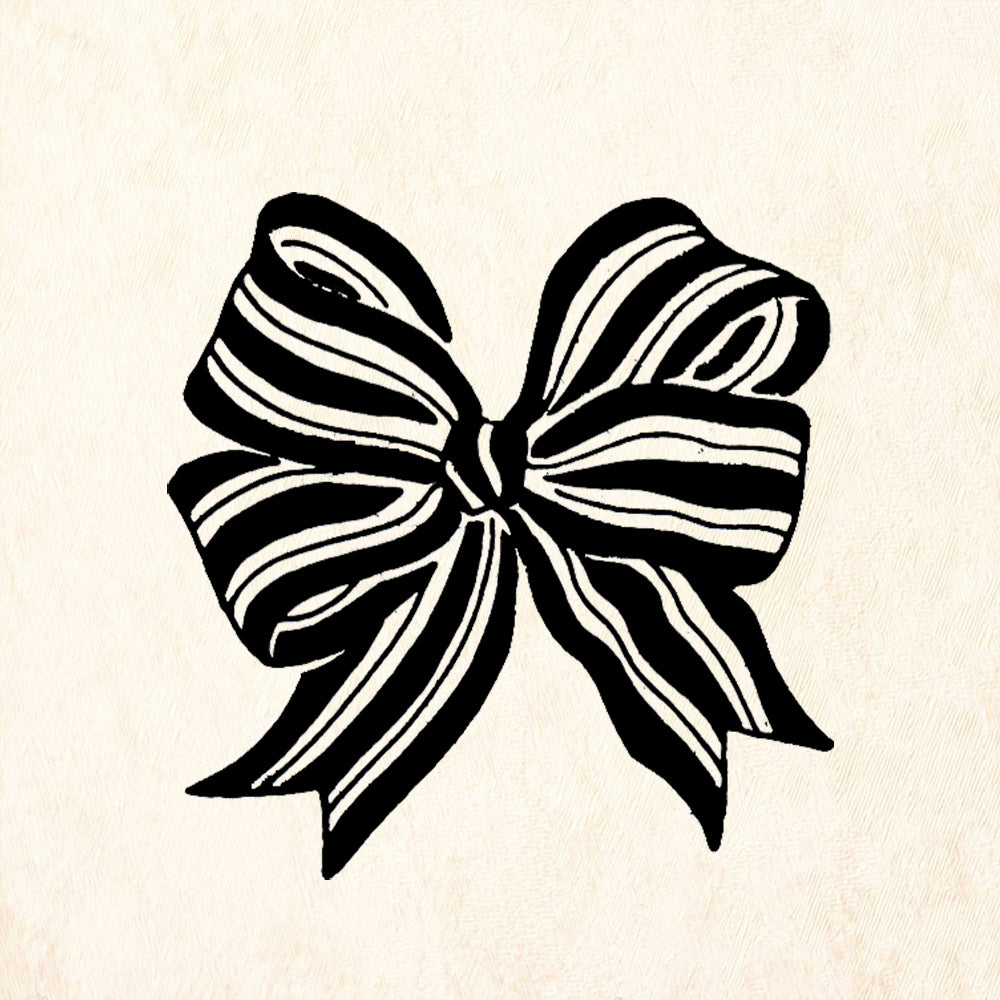 StampaFe Bow small Card Making Rubber Art Stamp