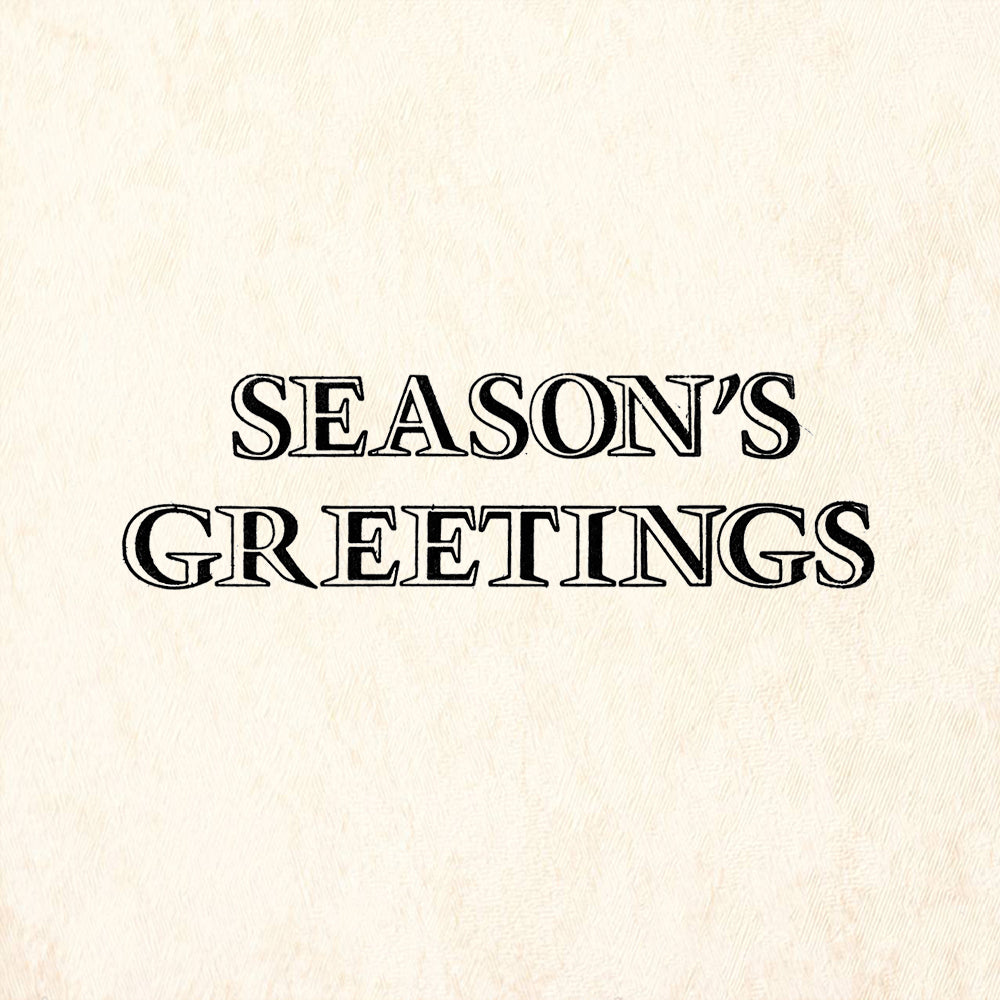 StampaFe Seasons Greetings Holiday Rubber Art Stamp