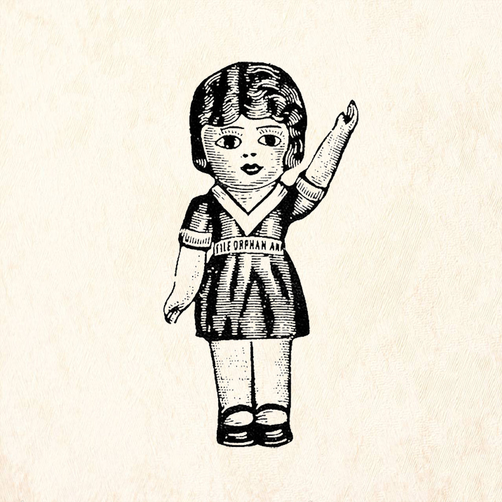 StampaFe Lynda Doll Retro Rubber Art Stamp