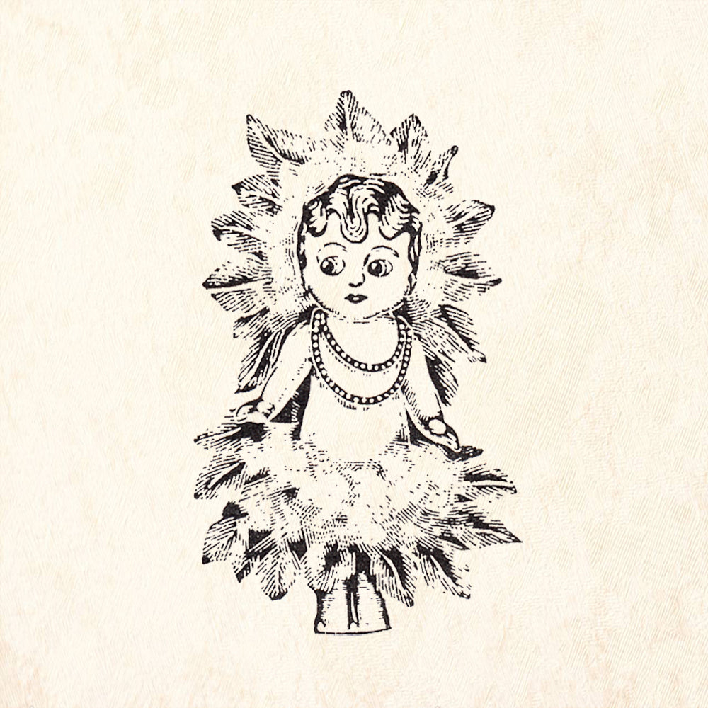 StampaFe Lulu Retro Rubber Art Stamp