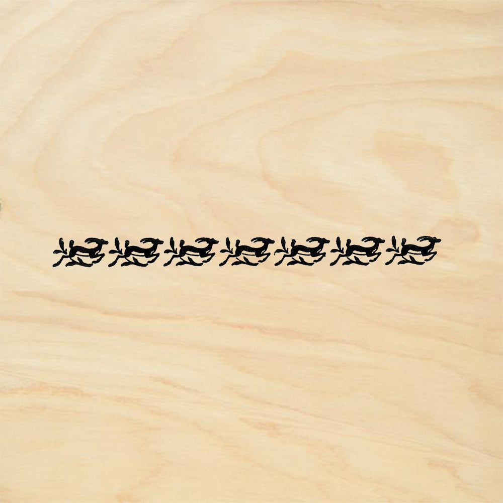 StampaFe Reindeer Border Christmas Rubber Art Stamp