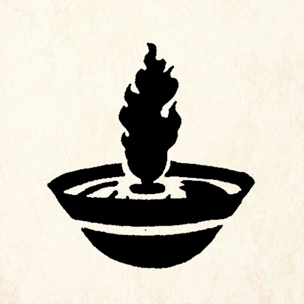 StampaFe Butter lamp offering Tribal Rubber Art Stamp