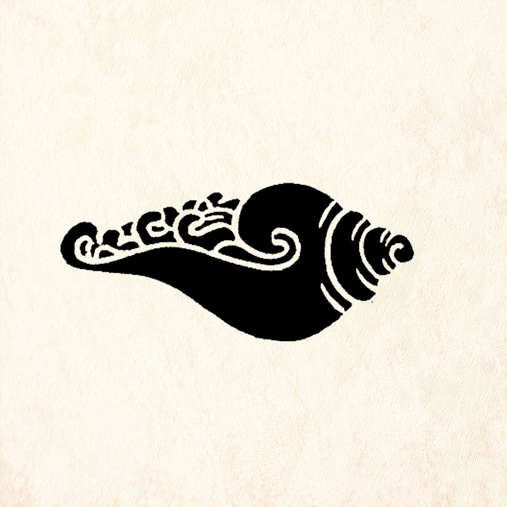StampaFe Shell Offering Tribal Rubber Art Stamp
