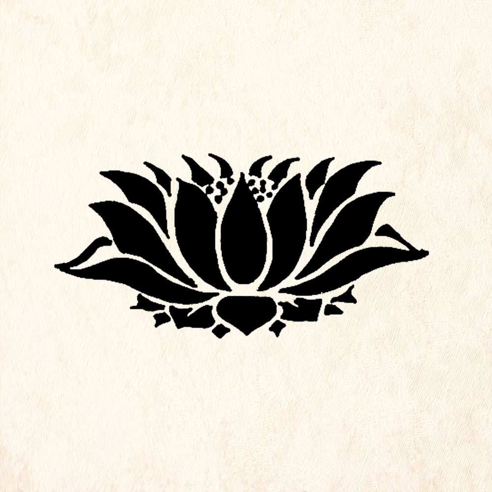 StampaFe Lotus Botanical Rubber Art Stamp