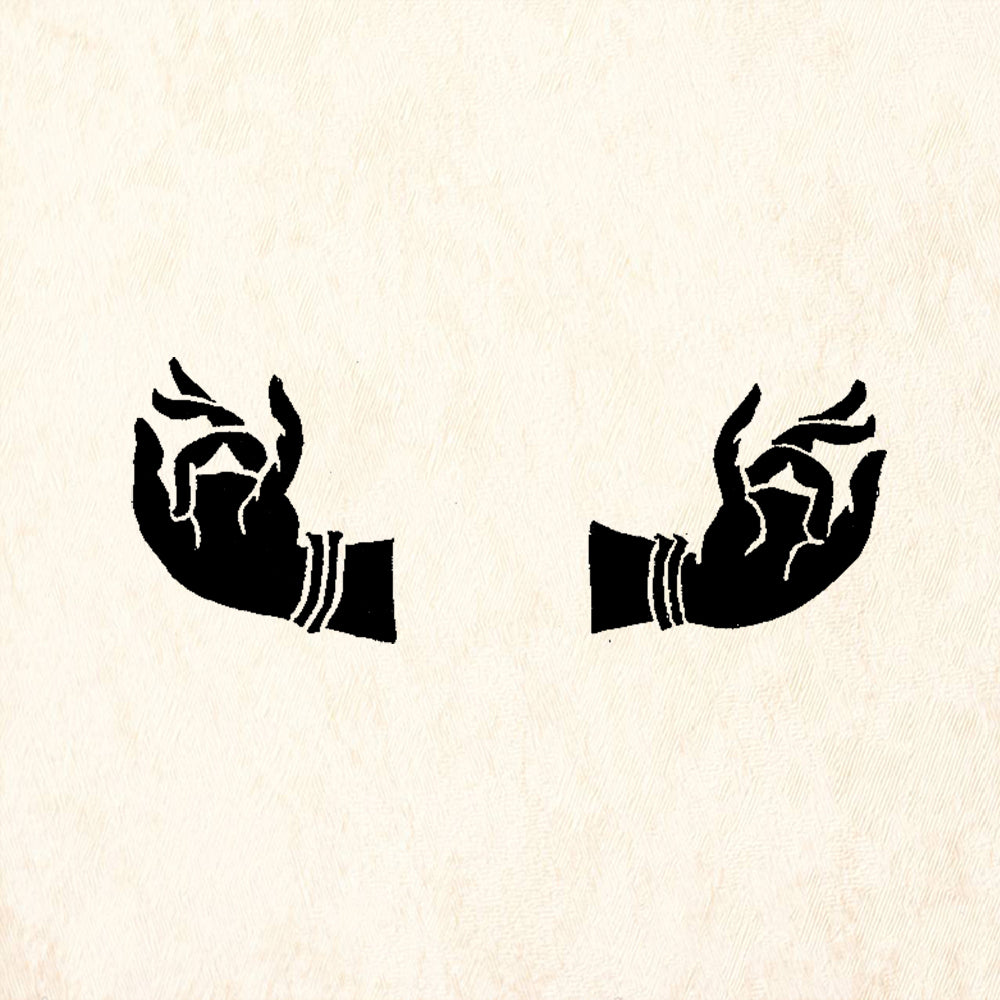 StampaFe Tibetan Hands Set Rubber Art Stamp Collection
