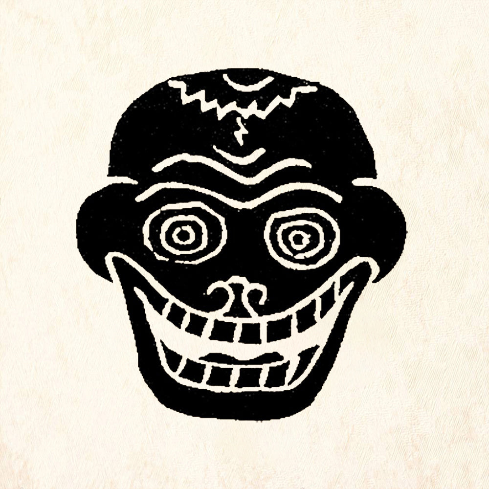 StampaFe Dark Skull Gothic Rubber Art Stamp