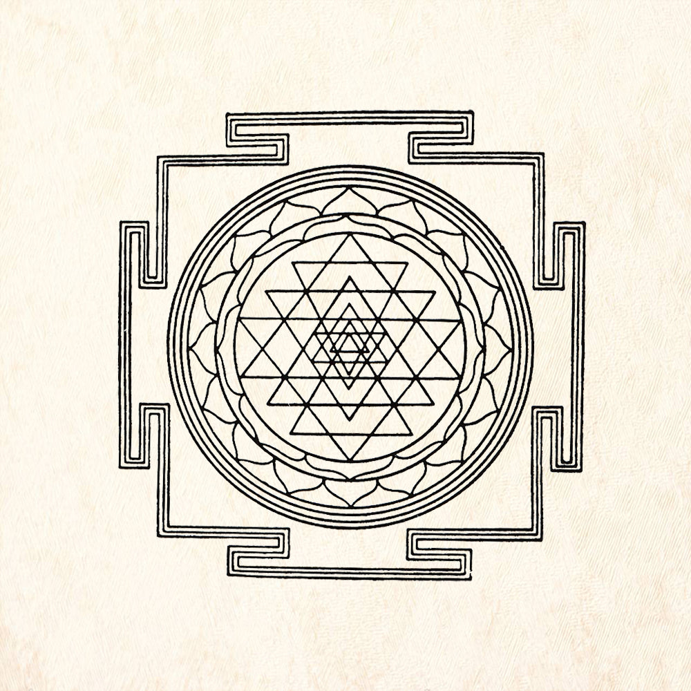 StampaFe Sri Yantra Rubber Art Stamp