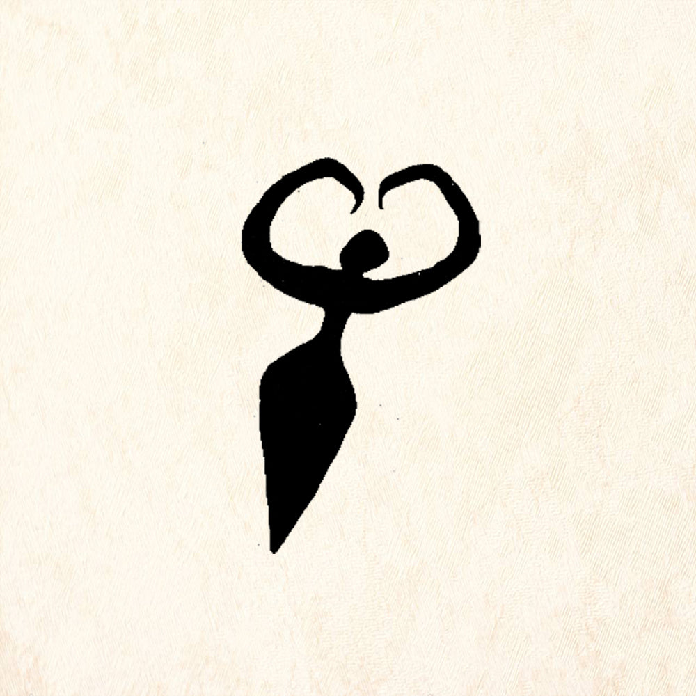 StampaFe Whirling Goddess Rubber Art Stamp