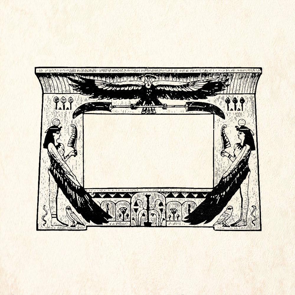 StampaFe Egyptian Frame Rubber Art Stamp