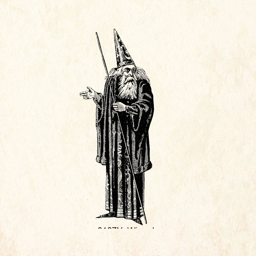 StampaFe Wizard Fantasy Rubber Art Stamp