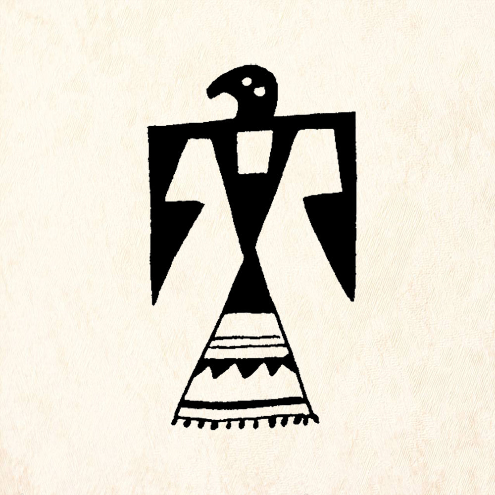 StampaFe Thunder Bird Southwestern Rubber Art Stamp
