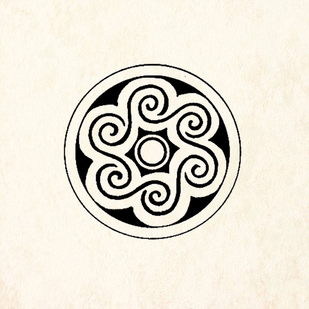 StampaFe Six Swirls Rubber Art Stamp