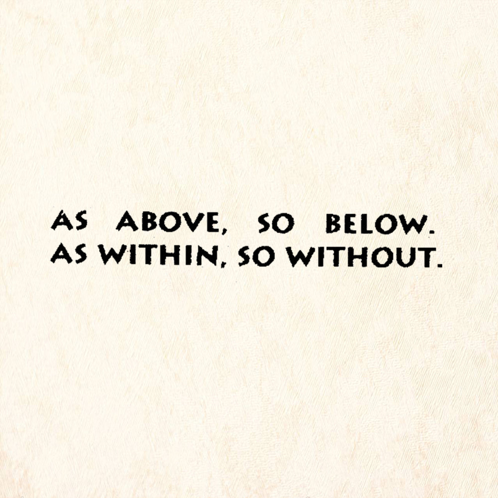 StampaFe As Above, So Below. As Within, So Without Rubber Art Stamp