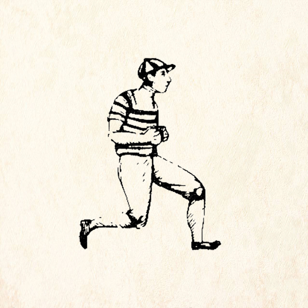 StampaFe Harvey Newsboy Kicking Figure Rubber Art Stamp