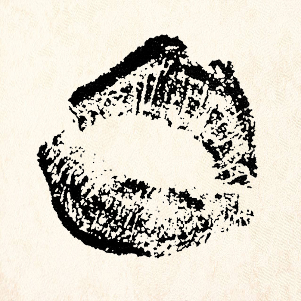 StampaFe Smooch Lipstick Kiss Mark Rubber Art Stamp
