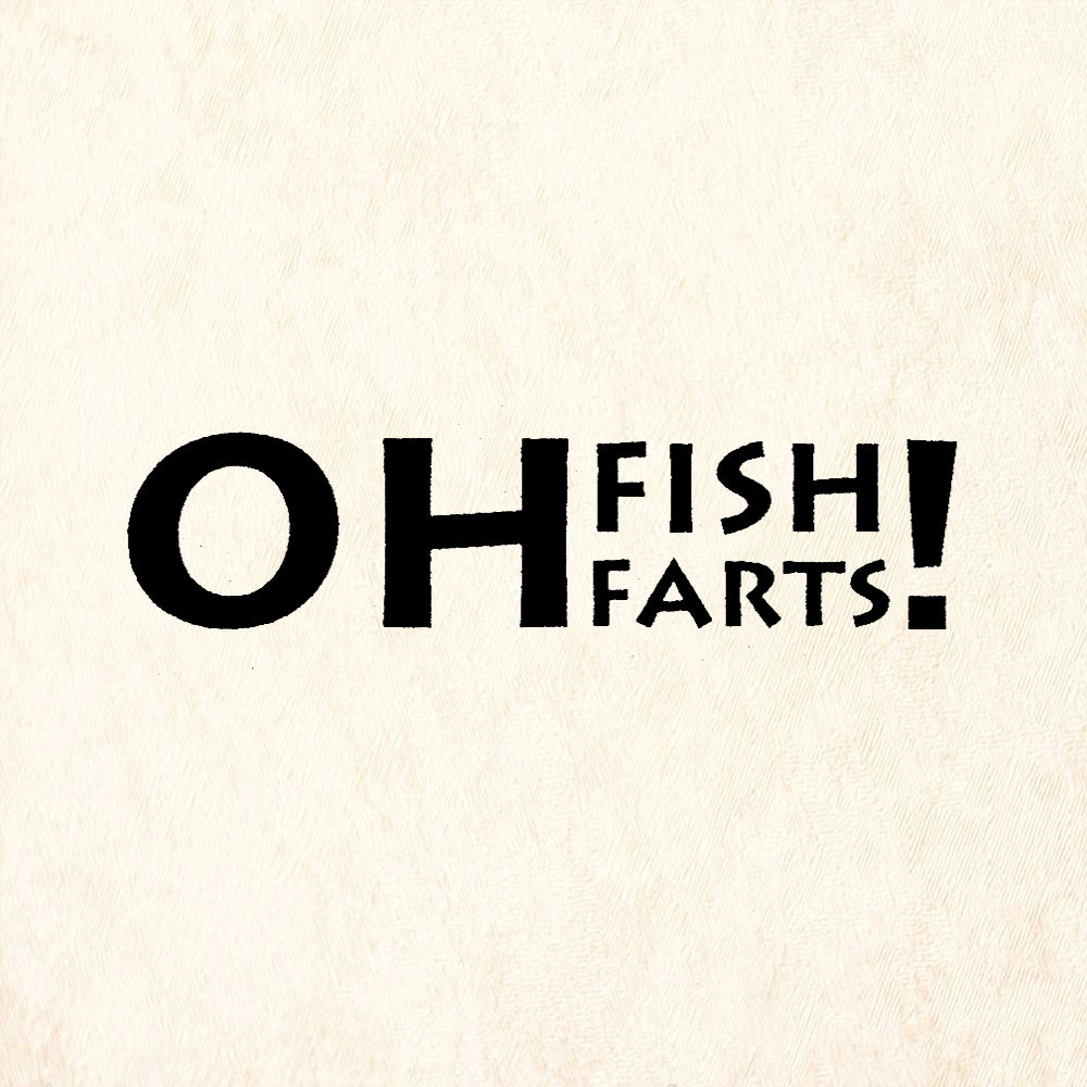 StampaFe Oh Fish Farts! Rubber Art Stamp