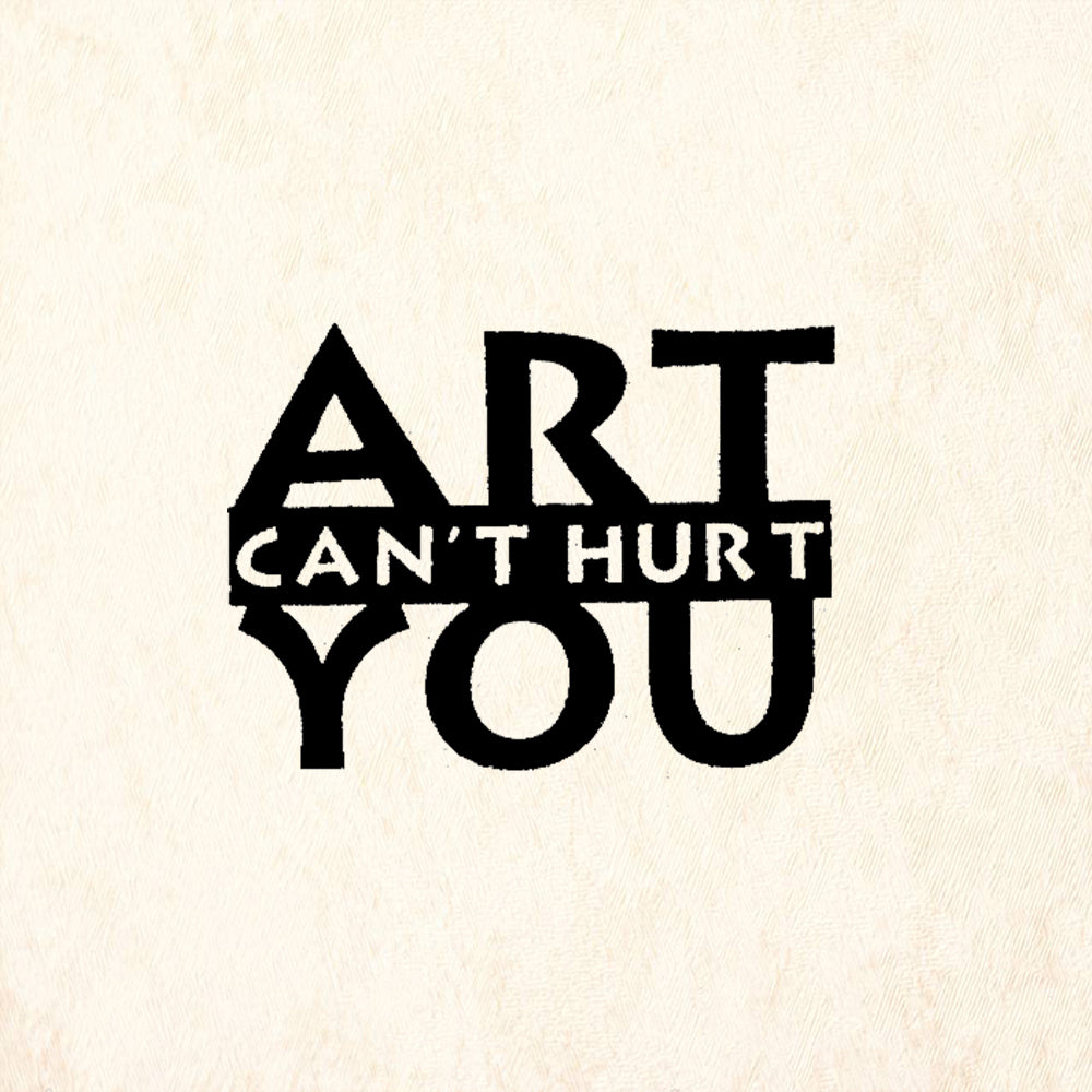 StampaFe Art Can't Hurt You Bold Statement Rubber Art Stamp