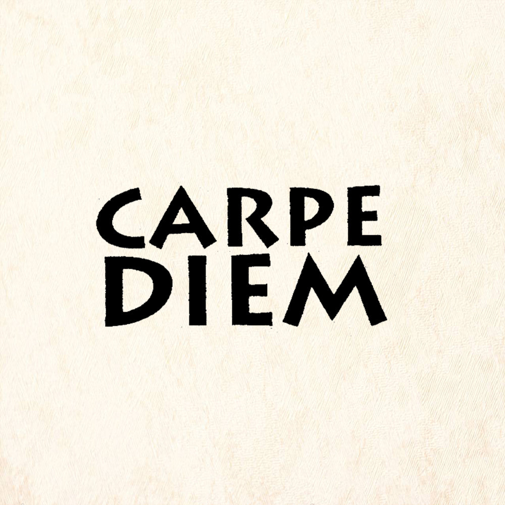StampaFe Carpe Diem Greco Bold Latin Phrase Rubber Art Stamp