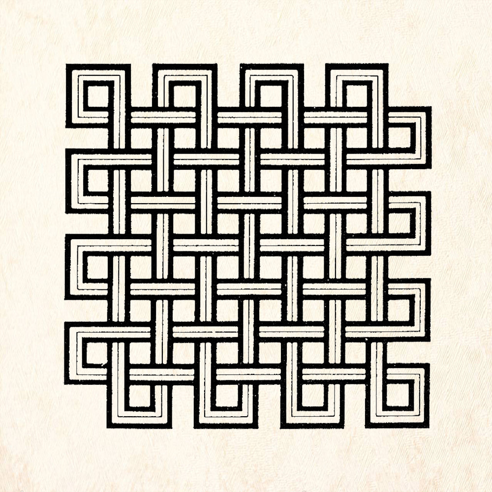 StampaFe Mystical Knot Large Interlocking Grid Rubber Art Stamp