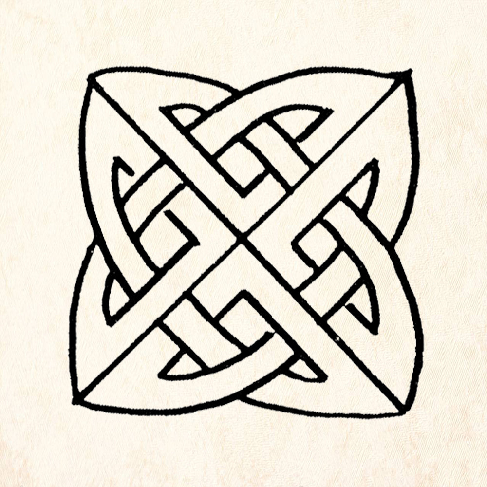 StampaFe Square Celtic Knot Medallion Rubber Art Stamp