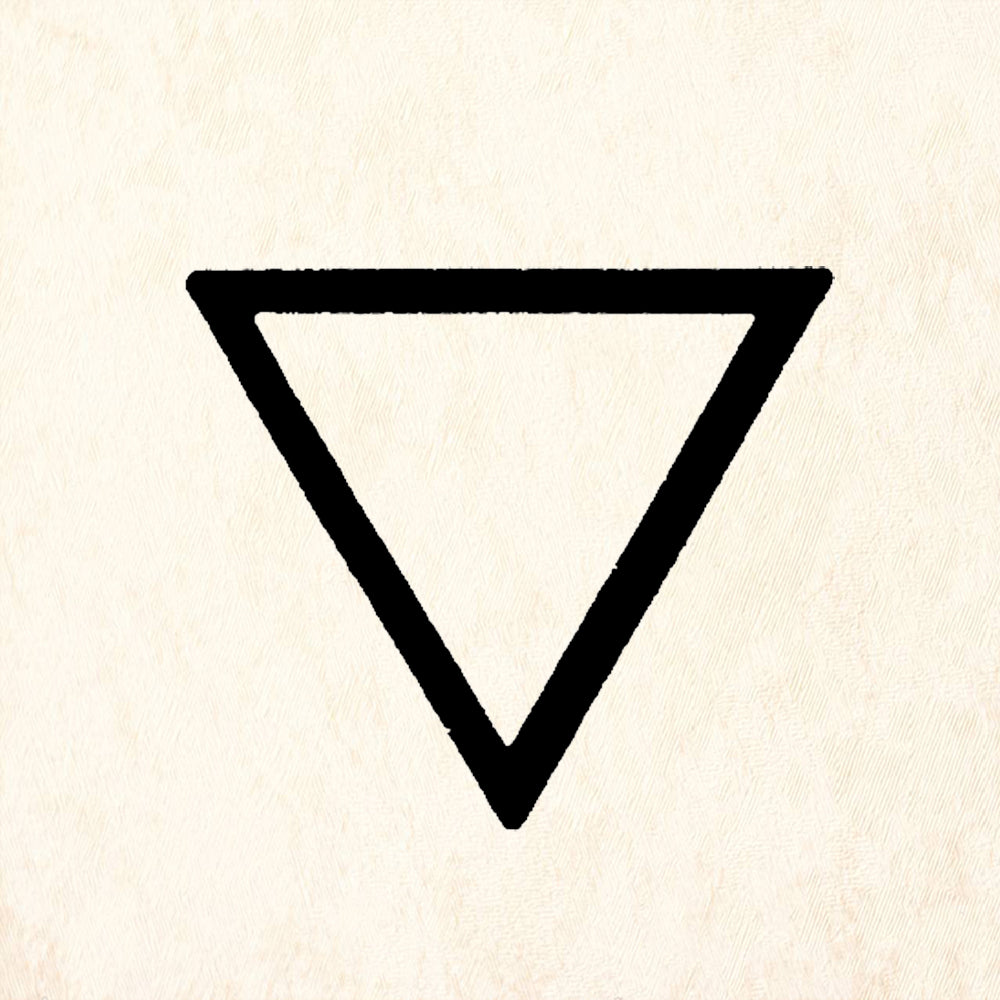 StampaFe Thick Line Triangle Geometric Rubber Art Stamp