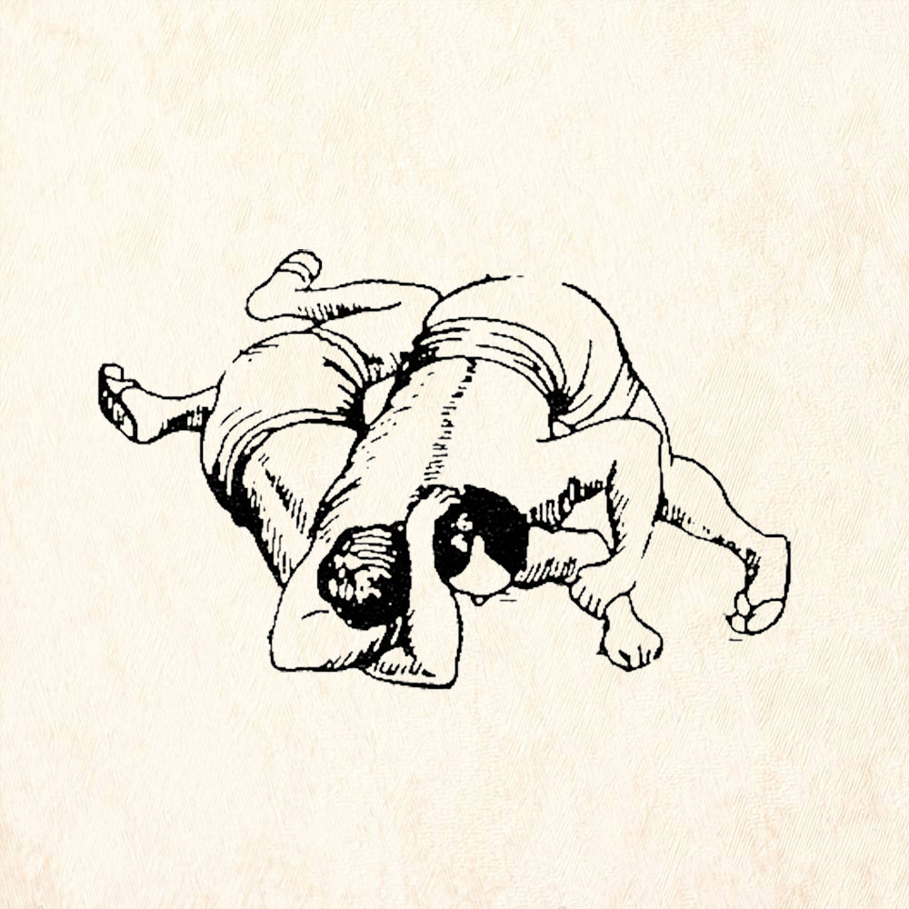 StampaFe Flip Wrestling Move Rubber Art Stamp